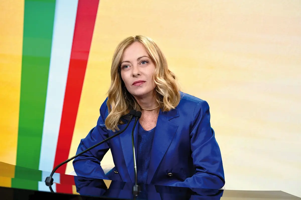 La premier Giorgia Meloni , UFFICIO STAMPA