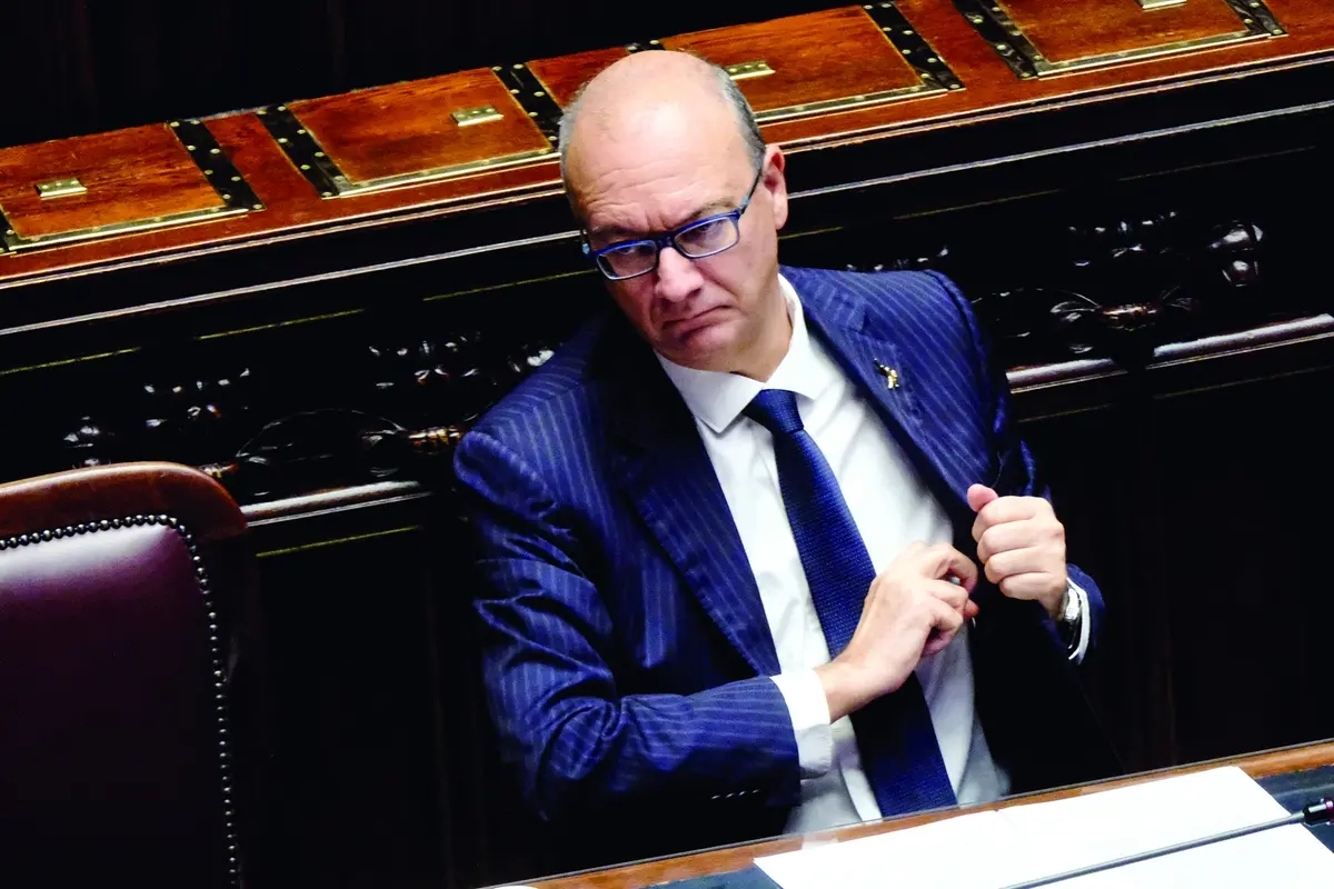 Il Ministro dell\\u2019istruzione e del merito Giuseppe Valditara durante lo svolgimento del question time alla Camera dei Deputati a Roma , LAPRESSE