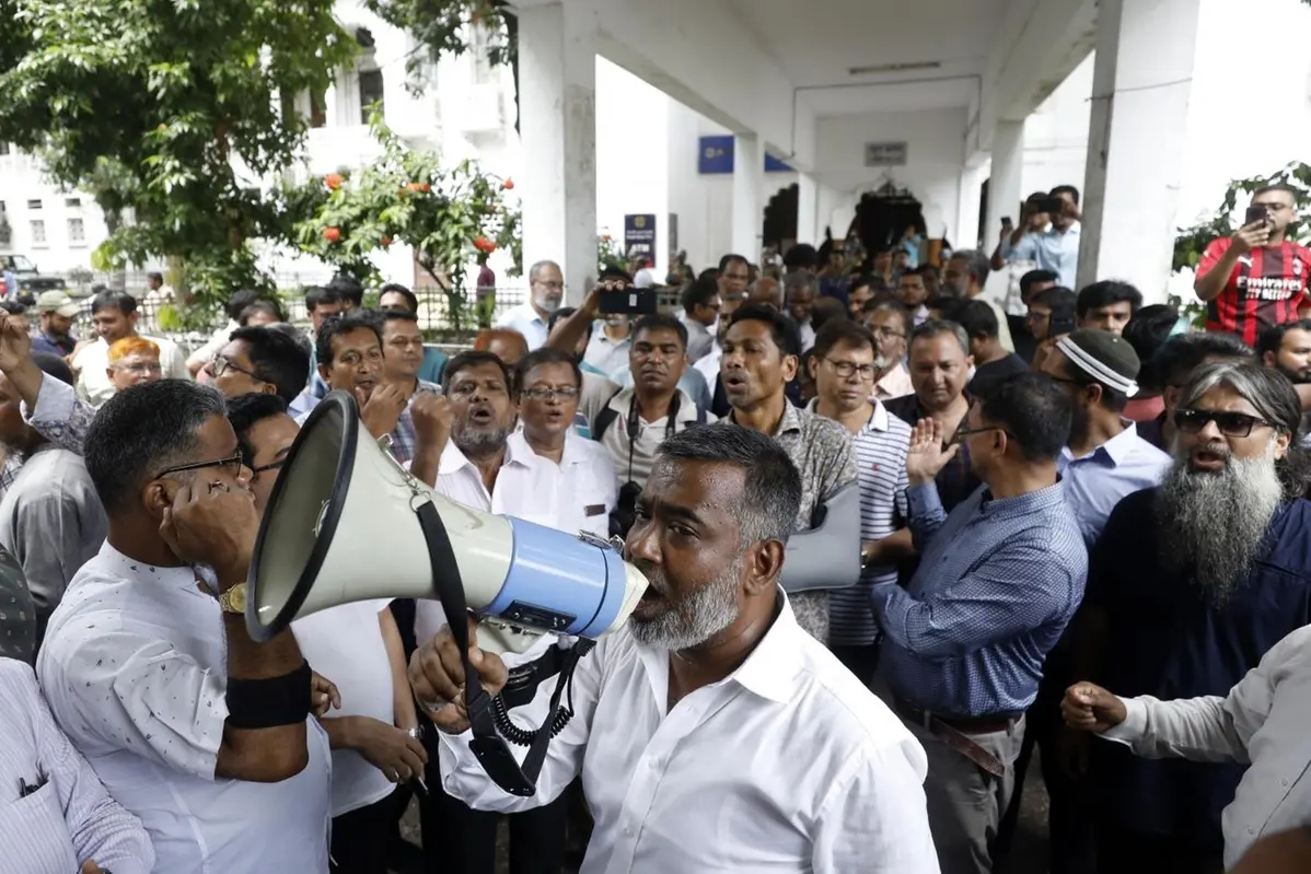 Manifestanti in Bangladesh