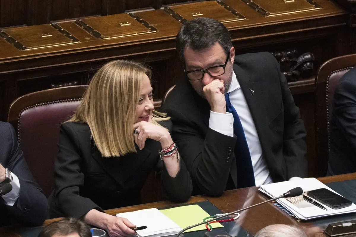 MELONI E SALVINI , IMAGOECONOMICA