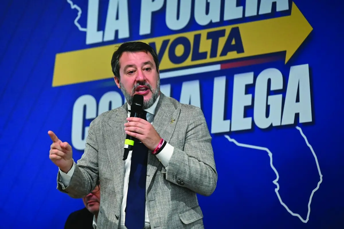 MATTEO SALVINI VICEPRESIDENTE DEL CONSIGLIO DEI MINISTRI E MINISTRO DEI TRASPORTI POLITICO LEGA , IMAGOECONOMICA