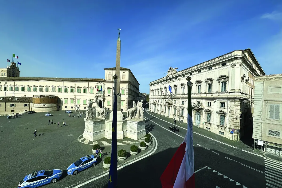 QUIRINALE OBELISCO DIOSCURI PALAZZO DELLA CONSULTA CORTE COSTITUZIONALE , IMAGOECONOMICA