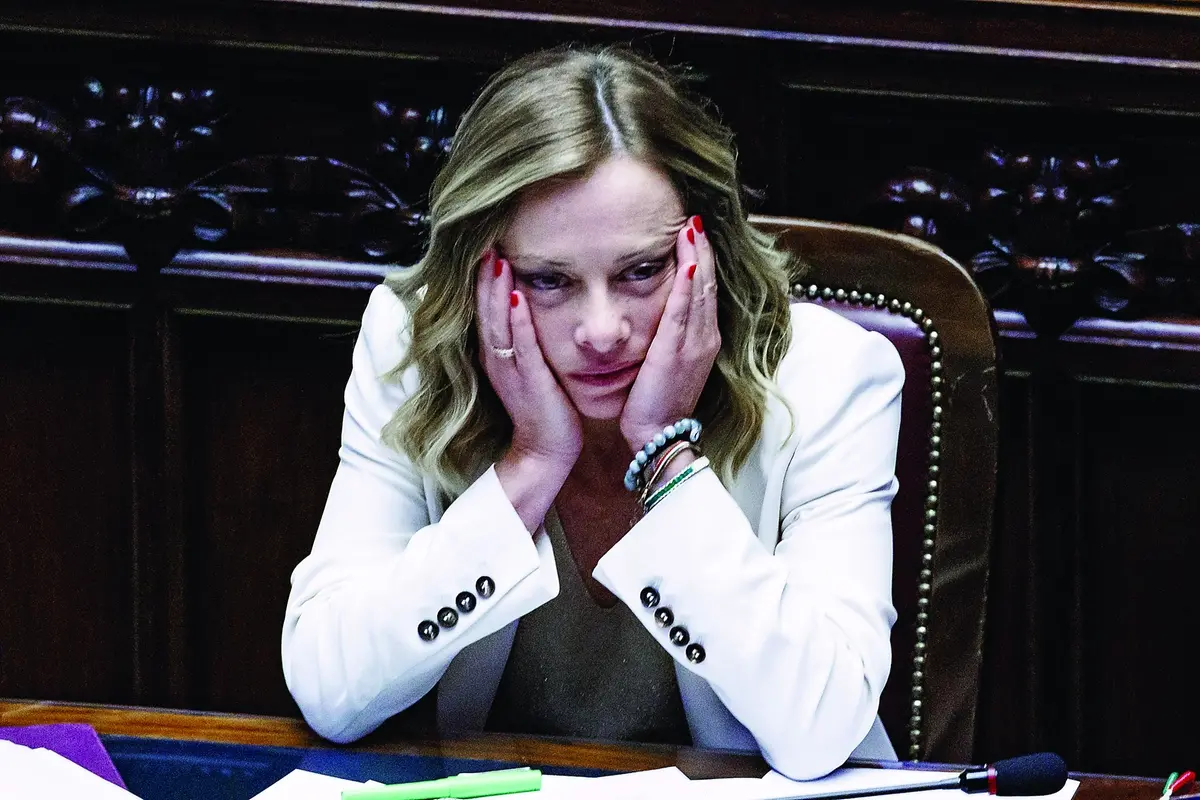 La presidente del Consiglio Giorgia Meloni alla Camera dei deputati durante le comunicazioni sul prossimo Consiglio europeo del 27 e 28 giugno. Roma, Mercoled\\u00EC, 26 Giugno 2024 (Foto Roberto Monaldo / LaPresse) Prime Minister Giorgia Meloni in the Chamber of deputies during communications on the next European Council on 27 and 28 June. Rome, Wednesday, 26 June 2024 (Photo by Roberto Monaldo / LaPresse) , LAPRESSE