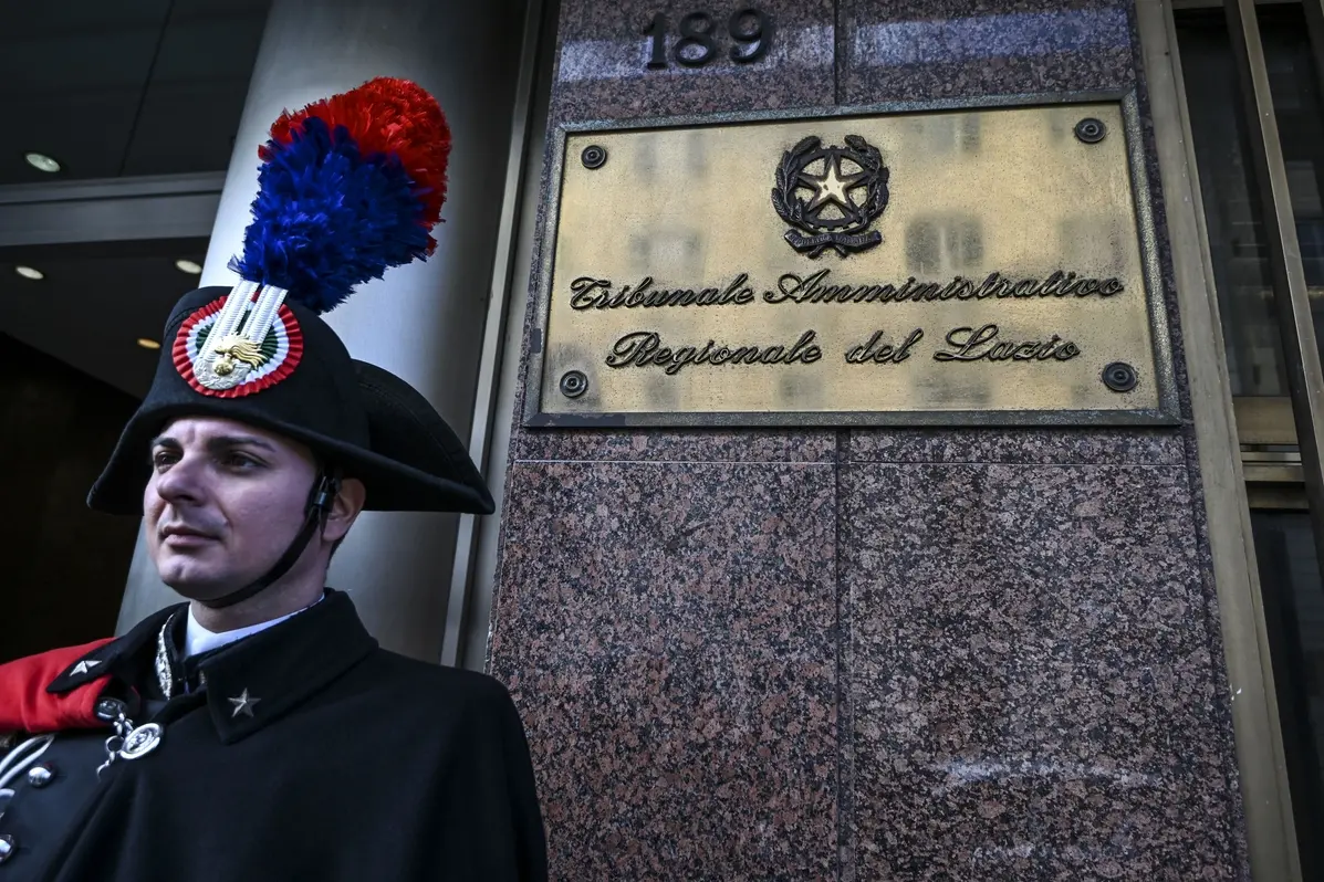 TRIBUNALE AMMINISTRATIVO REGIONALE TARGA TAR DEL LAZIO INAUGURAZIONE DELL\\u2019ANNO GIUDIZIARIO 2023 CARABINIERE , IMAGOECONOMICA