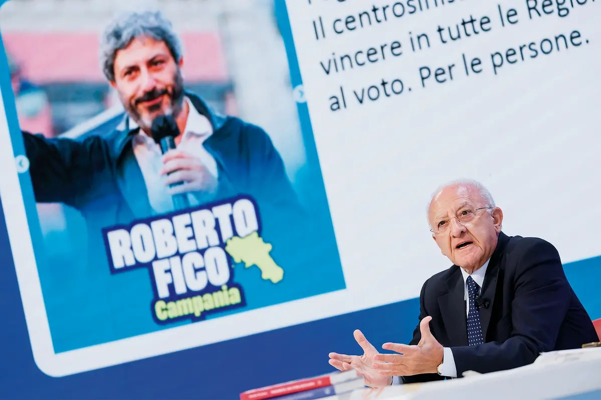 Il governatore della regione Campania Vincenzo De Luca , LAPRESSE