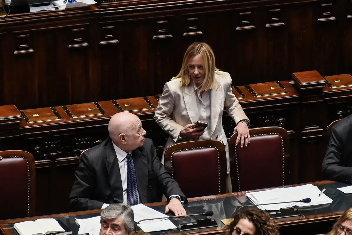 LA PRESIDENTE DEL CONSIGLIO GIORGIA MELONI, CARLO NORDIO MINISTRO GIUSTIZIA , IMAGOECONOMICA