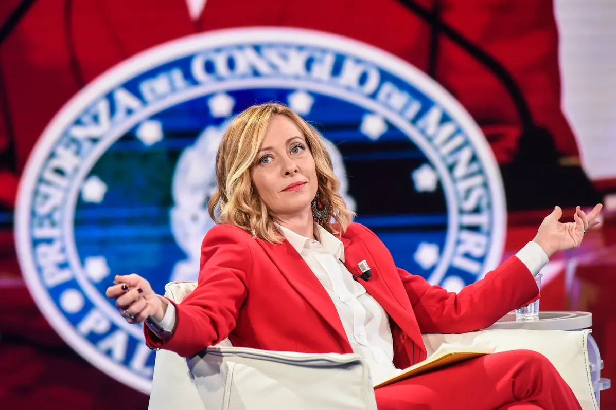 LA PRESIDENTE DEL CONSIGLIO GIORGIA MELONI , IMAGOECONOMICA