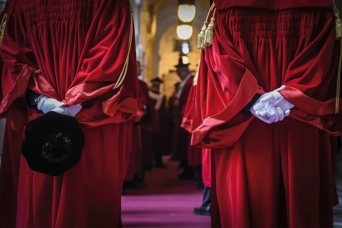 INAUGURAZIONE ANNO GIUDIZIARIO DELLA CORTE DI CASSAZIONE MAGISTRATO MAGISTRATI TOGA TOGHE ROSSA ROSSE ERMELLINO MAGISTRATURA , IMAGOECONOMICA