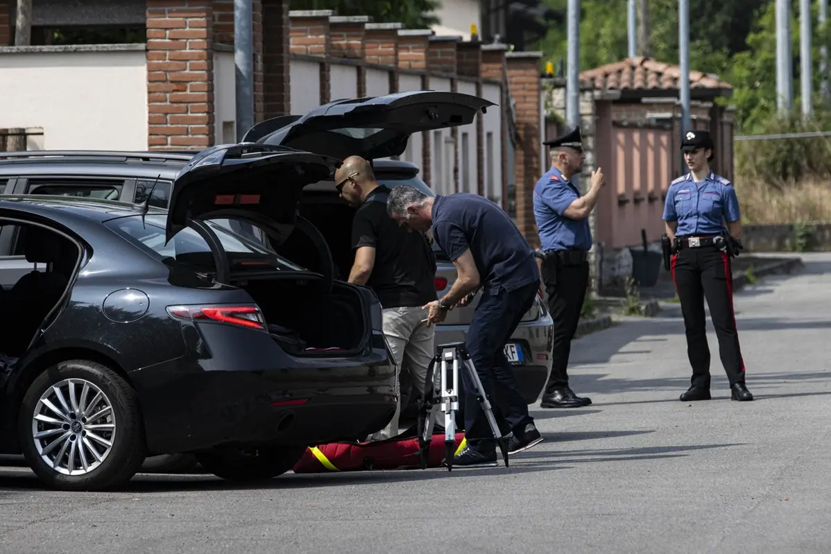 Rilievi e ricostruzioni 3D nell\\u2019abitazione della Famiglia Poggi Garlasco in via Pascoli , LAPRESSE