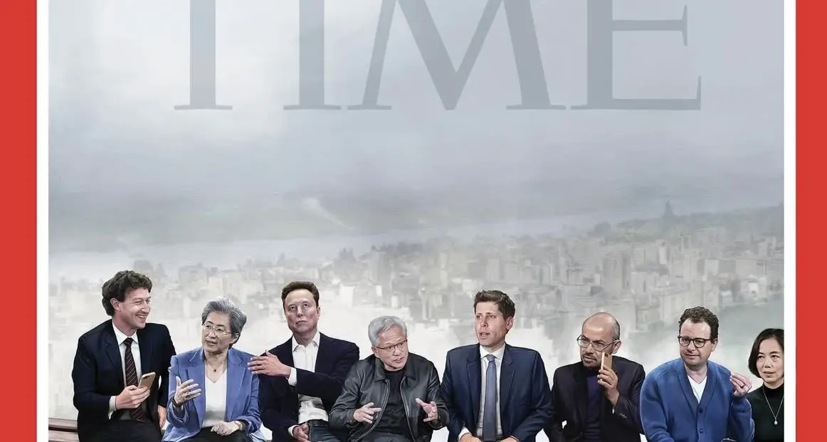 L’IA è la persona dell’anno per Time: in copertina i big del tech americano