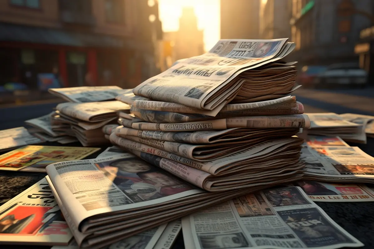 QUOTIDIANI GIORNALI STAMPA QUOTIDIANA EDITORIA CRISI DIFFUSIONE GENERATE AI QUOTIDIANO CARTA STAMPATA , IMAGOECONOMICA