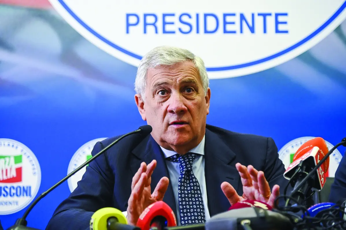 ANTONIO TAJANI SEGRETARIO NAZIONALE AZZURRO E MINISTRO DEGLI ESTERI , IMAGOECONOMICA