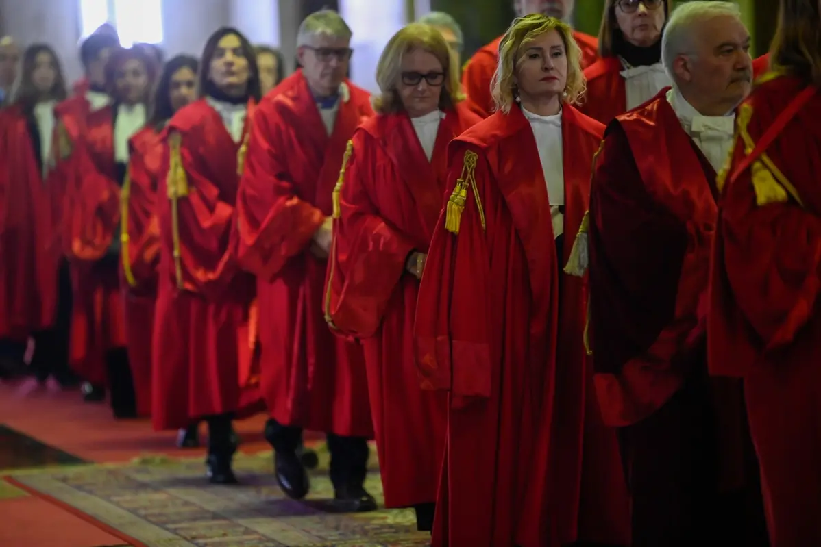 Inaugurazione Anno Giudiziaro del Tribunale di Milano - Milano, Sabato 25  Gennaio 2025 (Foto Claudio Furlan/Lapresse)Inauguration of the Judicial Year of the Court of Milan - Milan, Saturday 25 January 2025 (Photo Claudio Furlan/Lapresse)