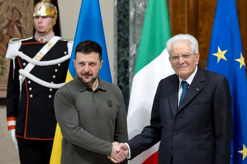 Zelensky incontra Mattarella