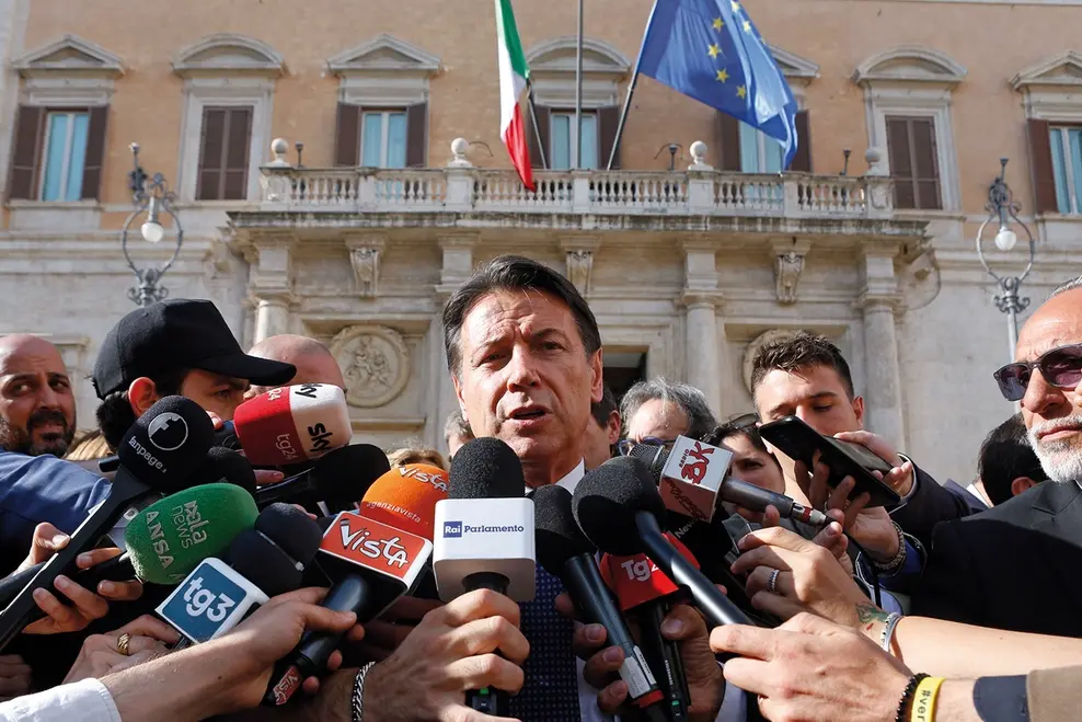 GIUSEPPE CONTE PRESIDENTE M5S , IMAGOECONOMICA