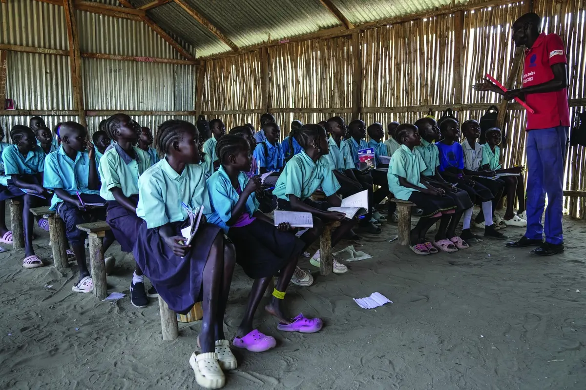 Nella foto bambini sudanesi , Associated Press/LaPresse