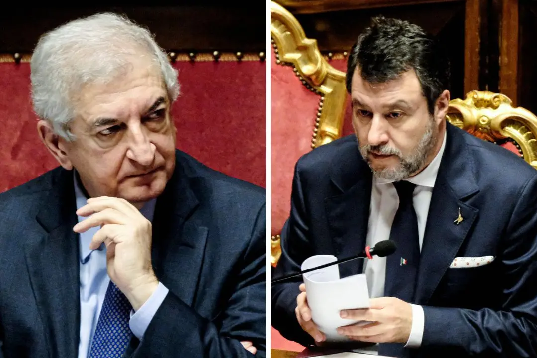 Tommaso Foti (Fratelli d\\'Italia) e Matteo Salvini (Lega)