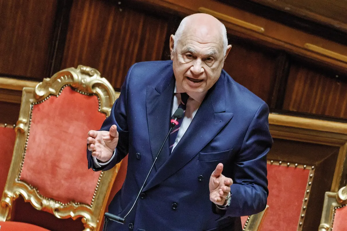 Il ministro della Giustizia Carlo Nordio durante il Question time al Senato, Roma, Gioved\\u00EC, 5 Dicembre 2024 (Foto Roberto Monaldo / LaPresse) Minister of Justice Carlo Nordio during Question Time at the Senate, Rome, Thursday, December 5, 2024 (Photo by Roberto Monaldo / LaPresse) , LAPRESSE