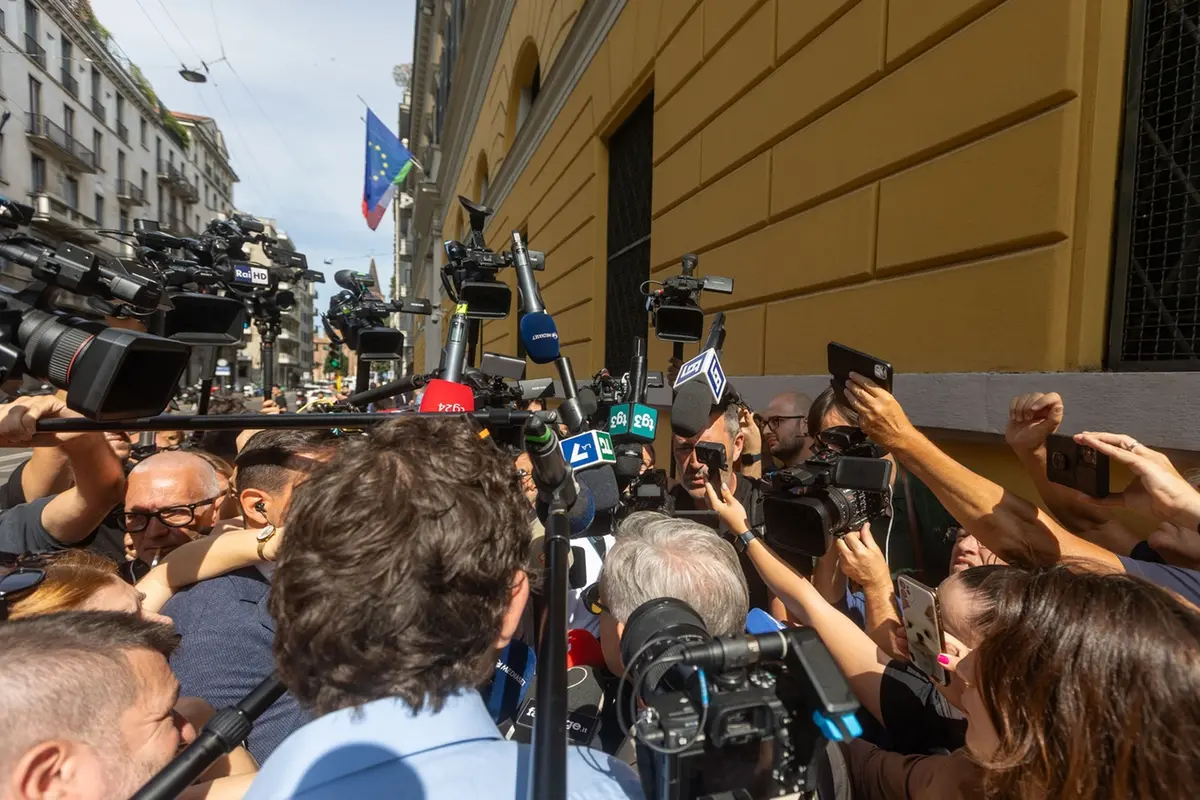 Milano, Incidente Probatorio in Questura per il caso dell\\u2019omicidio di Chiara Poggi Garlasco , LAPRESSE