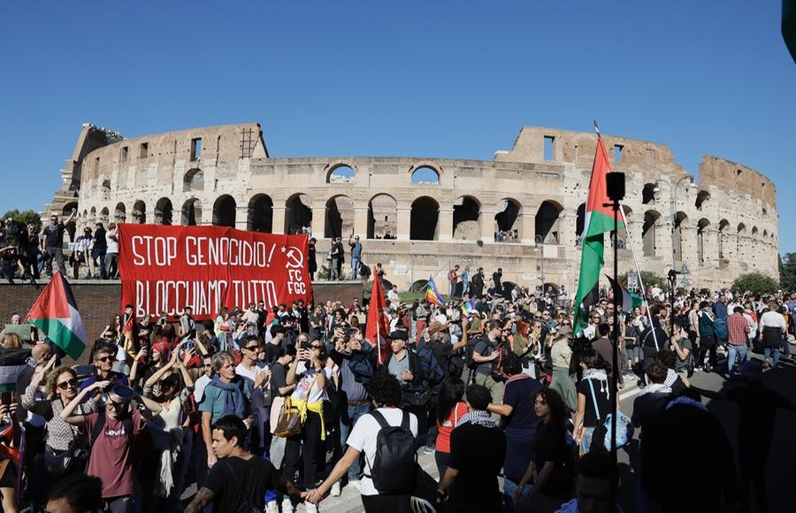 “Siamo un milione”: il corteo nazionale per la Palestina riempie Roma