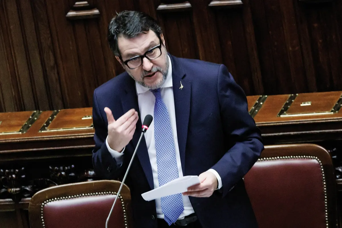 Il ministro delle Infrastrutture Matteo Salvini , LAPRESSE