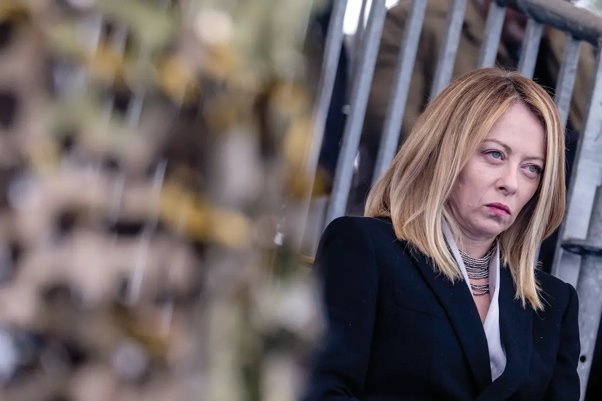 il Presidente del Consiglio Giorgia Meloni alla Celebrazione della Festa per i 163 anni dell\\'Esercito Italiano, Villaggio Esercito, Tor di Quinto a Roma, Venerd\\u00EC, 03 Maggio 2024 (foto Mauro Scrobogna / LaPresse) The Prime Minister Giorgia Meloni at the celebration for the 163 years of the Italian Army, Army Village, Tor di Quinto in Rome, Friday, May 03 2024 (Photo by Mauro Scrobogna / LaPresse) , LAPRESSE