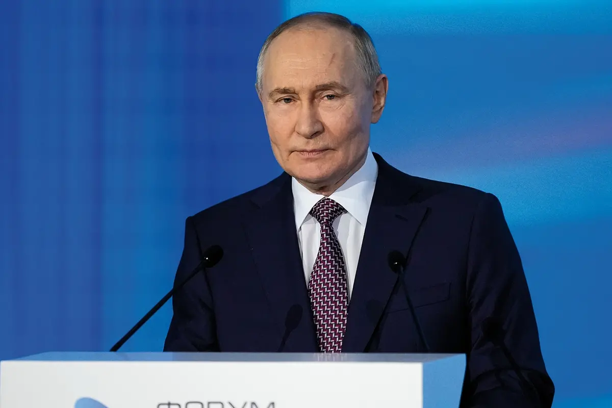 Vladimir Putin, presidente della Russia , apn