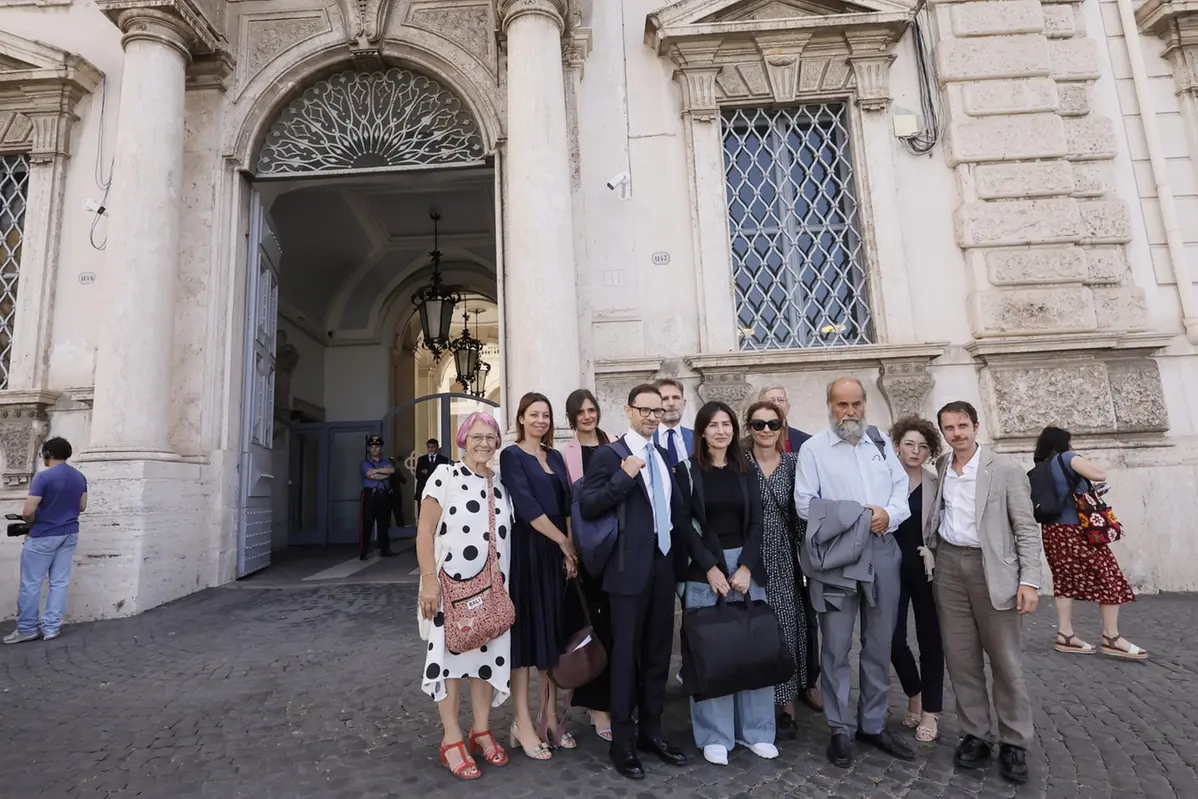 Eutanasia in Corte Costituzionale attraverso il caso della signora Libera con il medico della signora il dottor Paolo Malacarne e Filomena Gallo dell\\u00D5associazione Luca Coscioni Roma \\u00D1 Italia \\u00D1 Marted\\u201C 8 Luglio 2025 - Cronaca - (foto di Cecilia Fabiano/ LaPresse) Euthanasia law presented at Constitutional Court \\u00D1 Rome\\u00D1Italy \\u00D1 Tuesday , July 8, 2025 - News - (photo by Cecilia Fabiano/LaPresse) , LAPRESSE