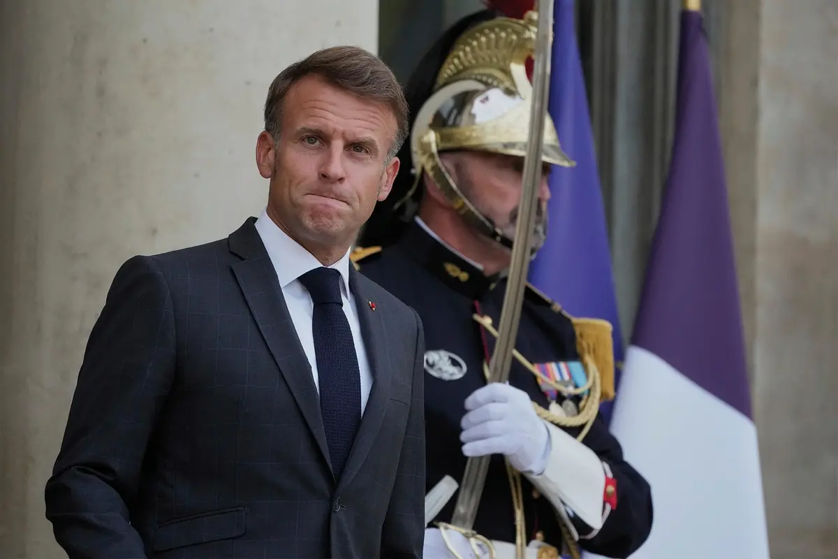 Macron, presidente della Francia , APN