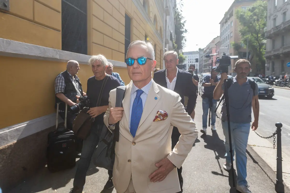 Luciano Garofano all\\u2019Incidente Probatorio in Questura per il caso dell\\u2019omicidio di Chiara Poggi , LAPRESSE