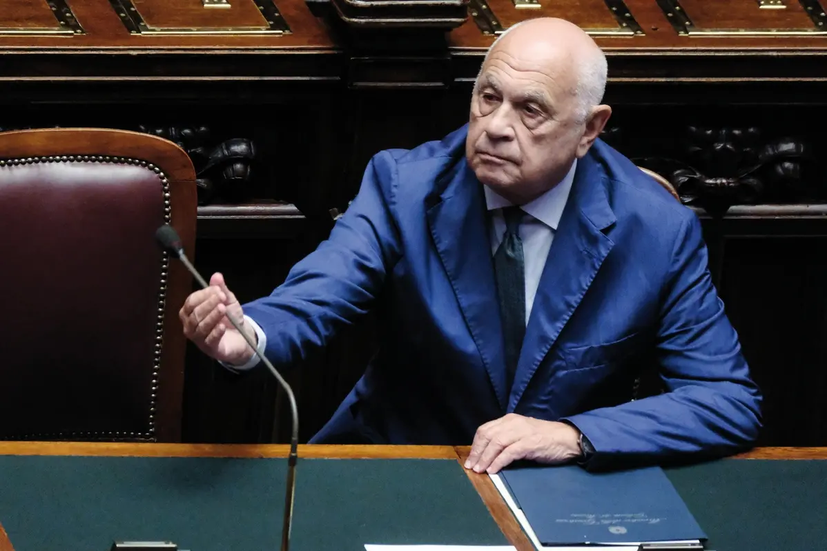 il Ministro della Giustizia Carlo Nordio durante lo svolgimento del question time alla Camera dei Deputati a Roma, Mercoled\\u00EC, 25 Giugno 2025 (foto Mauro Scrobogna / LaPresse) Minister of Justice Carlo Nordio in occasion of the question time in the Chamber of Deputies in Rome, Wednesday, June 25 2025. (Photo by Mauro Scrobogna / LaPresse ) , LAPRESSE