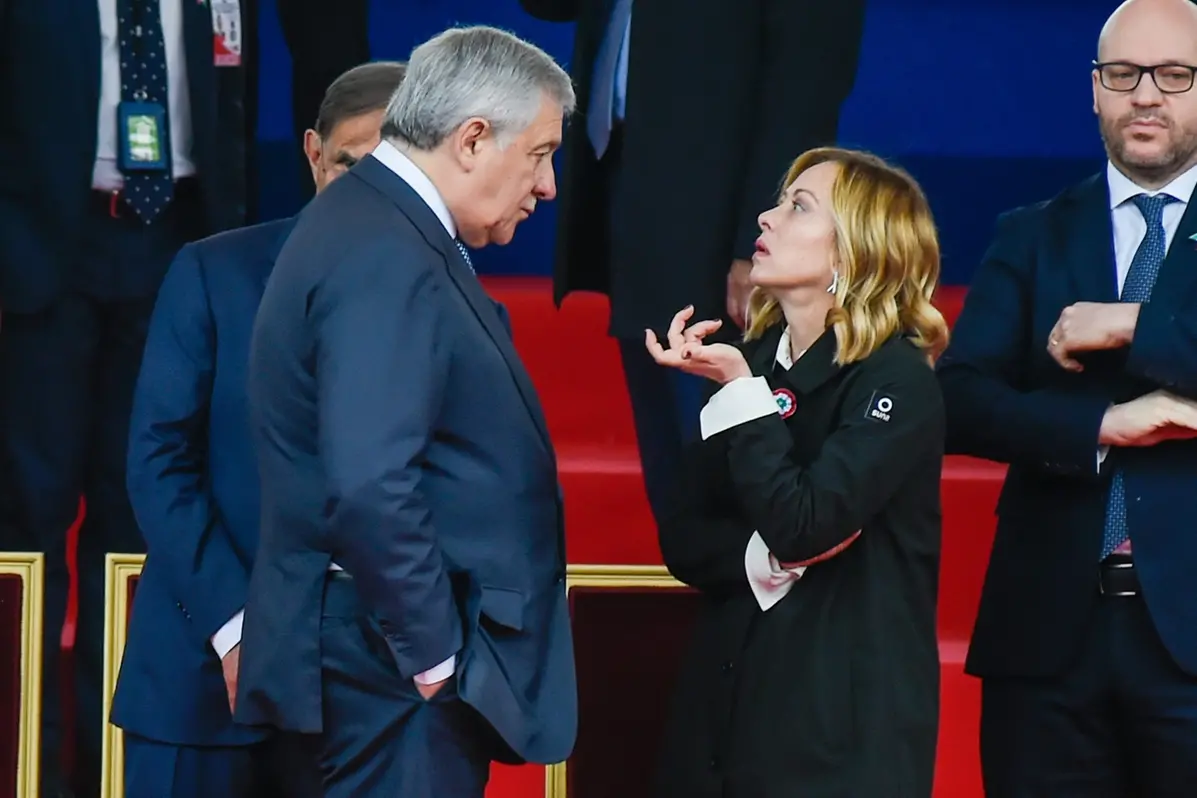 ANTONIO TAJANI MINISTRO ESTERI, LA PRESIDENTE DEL CONSIGLIO GIORGIA MELONI , IMAGOECONOMICA